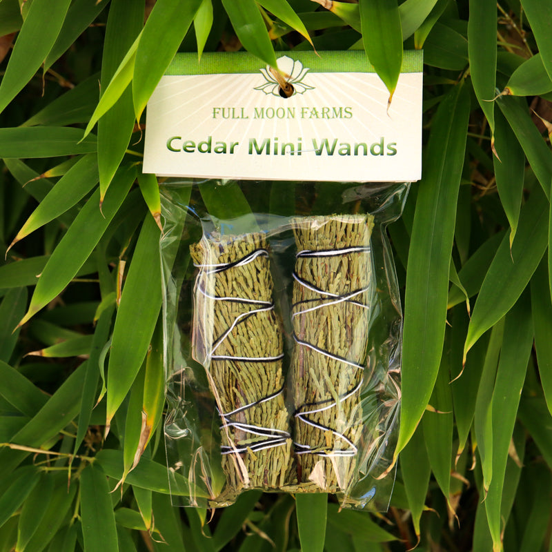 Cedar Mini Wands Incense Full Moon Farms 