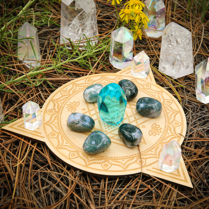 Geometric Mandala Crystal Grid Gifts & Decor Zen and Meow 