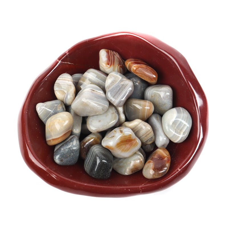 Gray Banded Agate Tumbled Crystal Tumbled Crystal Magic 