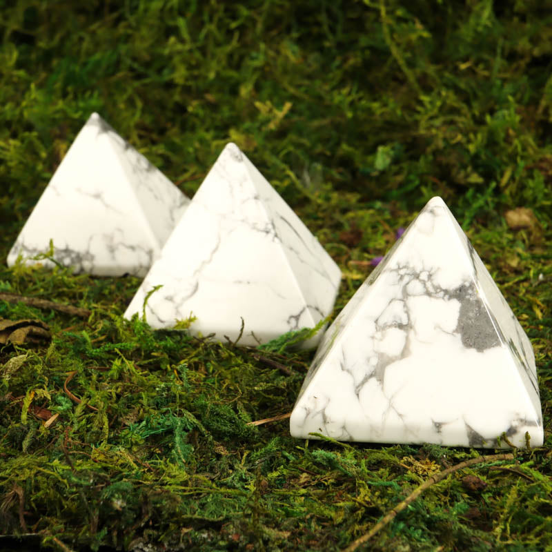 Howlite Pyramid Crystal Pyramid Crystal Magic 