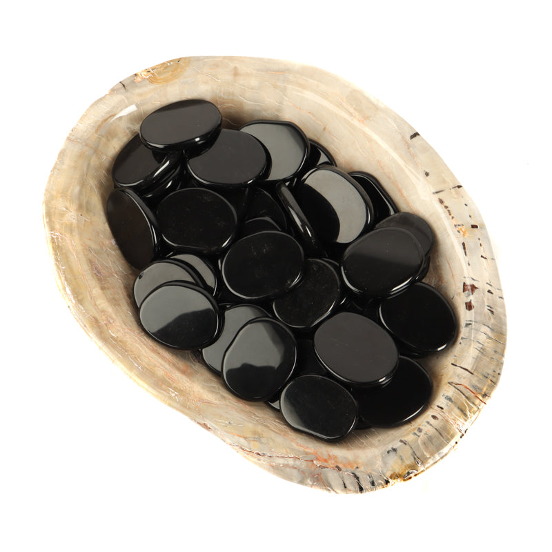 Black Obsidian Palm Stone Crystal Palm Stones Crystal Magic 