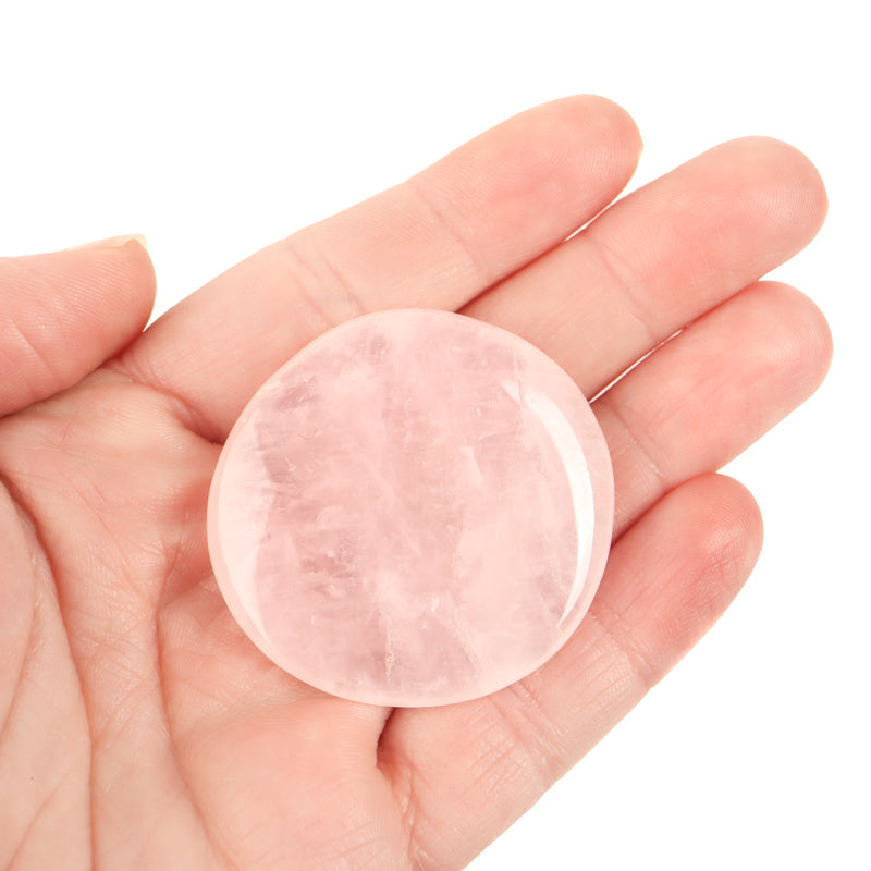 Rose Quartz Palm Stone Crystal Palm Stones Crystal Magic Medium 