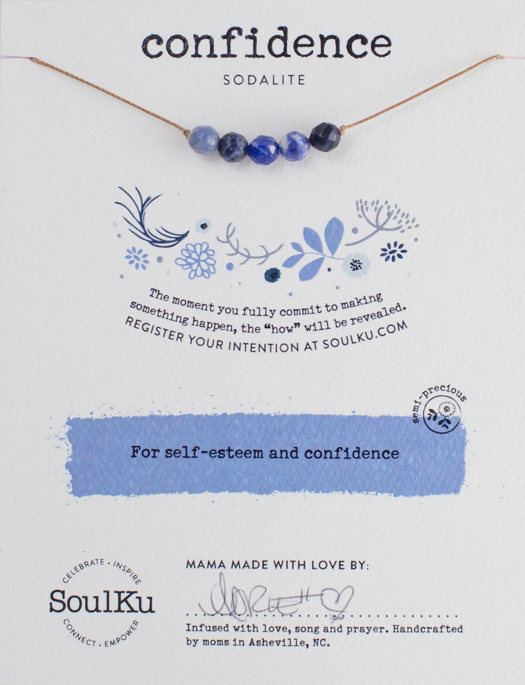 SoulKu Intention Necklaces Jewelry: Necklace Crystal Magic online Confidence 