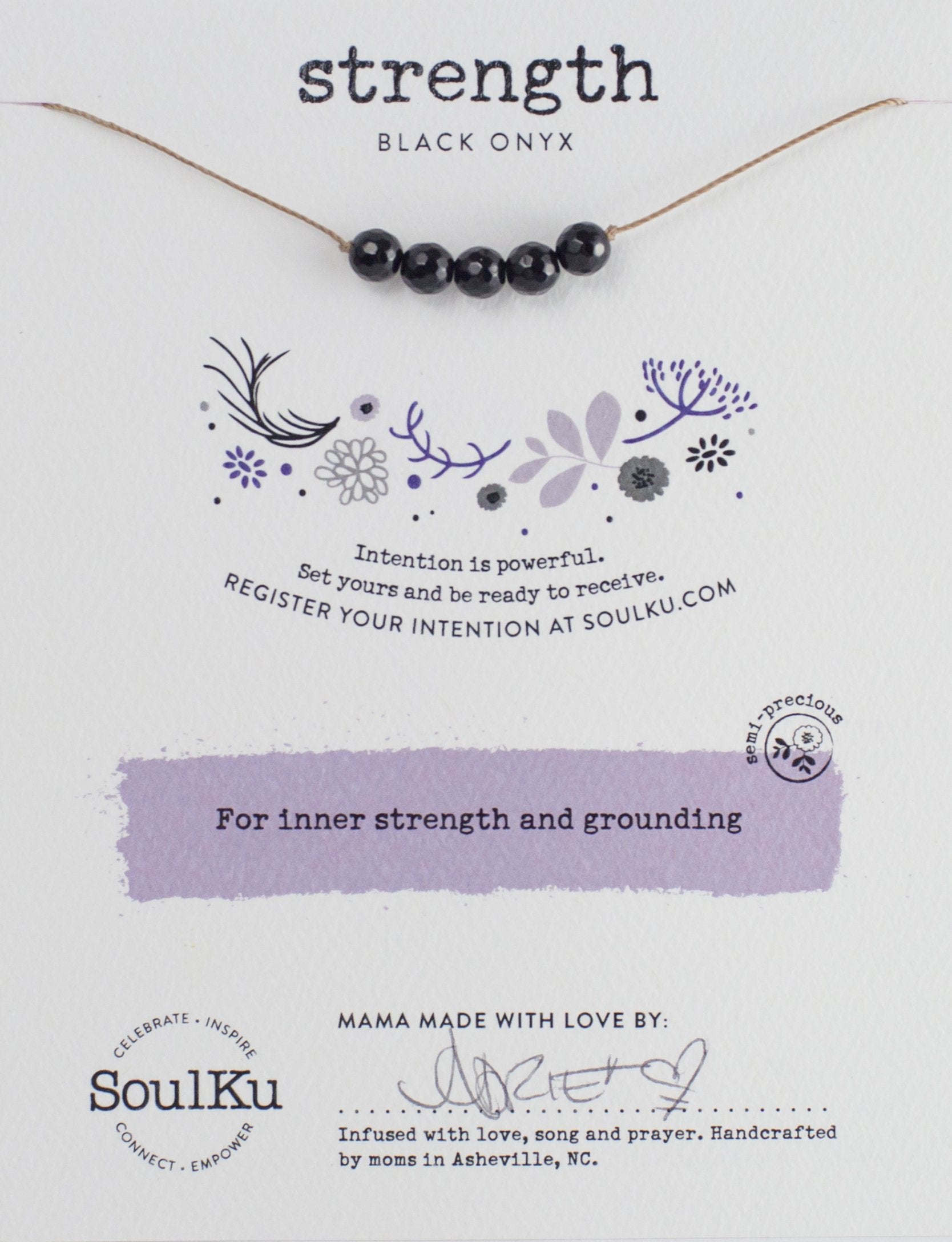 SoulKu Intention Necklaces Jewelry: Necklace Crystal Magic online Strength 