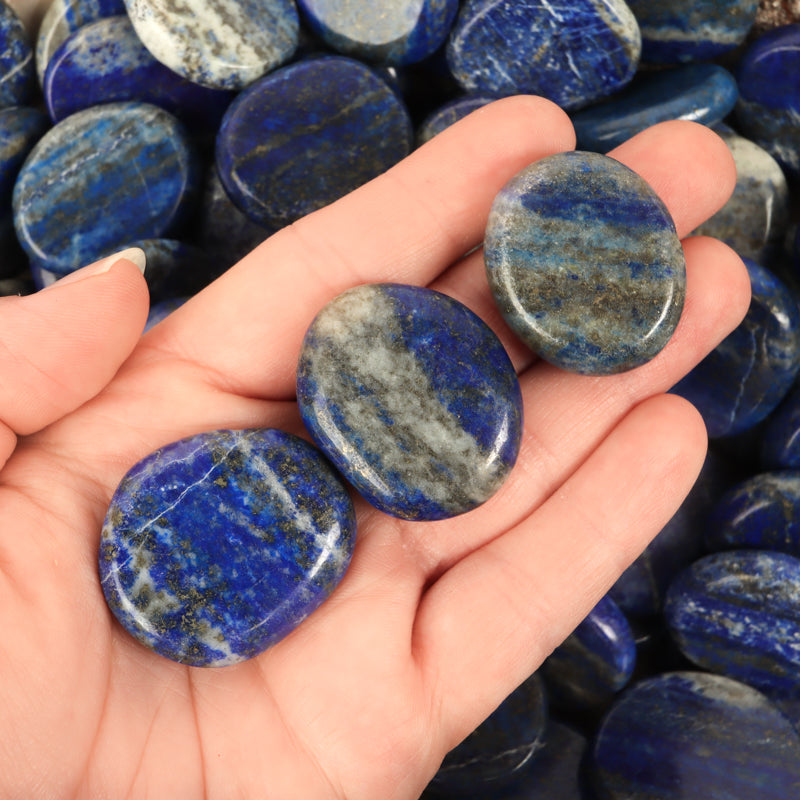 Lapis Lazuli Palm Stone Crystal Palm Stones Crystal Magic Small 
