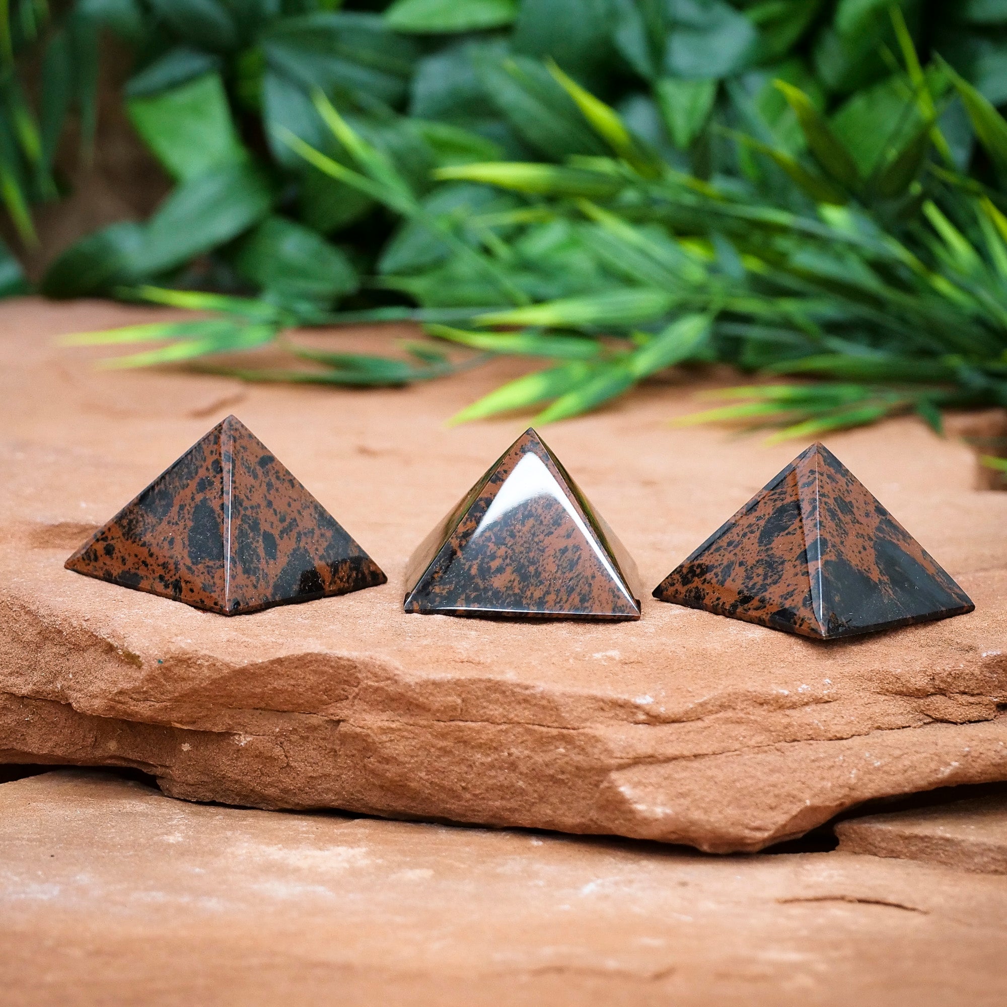 Mahogany Obsidian Pyramid Crystal Pyramid Crystal Magic 