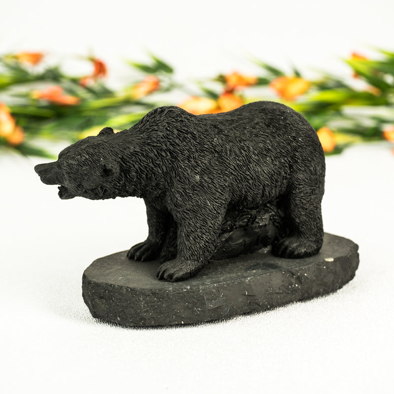Shungite Bear Crystal Carvings Crystal Magic 