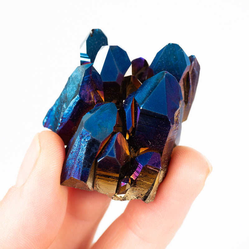 Cobalt Aura Quartz Cluster Small Crystal Cluster Crystal Magic online 