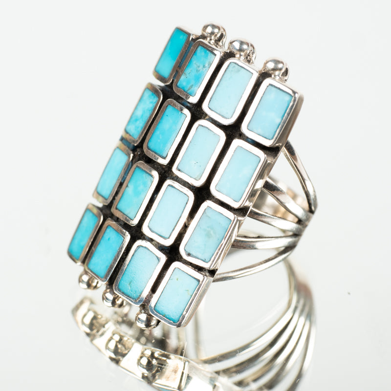 Southwest Elements Sterling Silver Sleeping Beauty Turquoise 3-Stone Ring -  ShopHQ.com