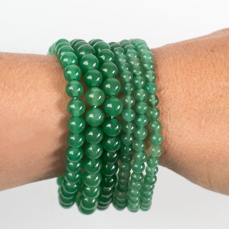 Aventurine Bracelet 8.5MM Lab Certified Dark Green Color For Men & Women