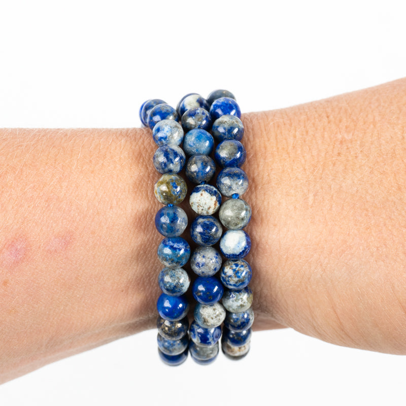 Lapis Lazuli Bracelet Jewelry: Bracelet Milk and Honey 6mm 