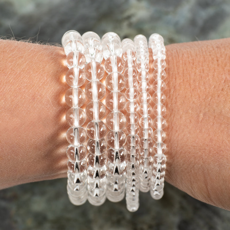 Rock Crystal Natural Beads | White Crystal Bracelet | Quartz Bracelet |  Jewelry - 1 Natural - Aliexpress