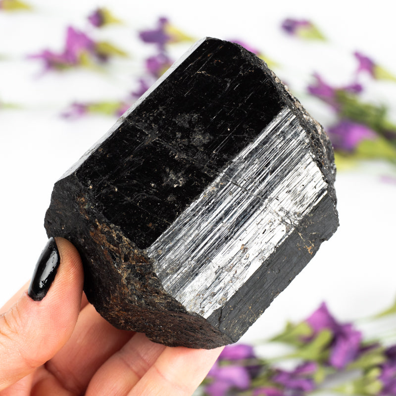 Large Raw Black Tourmaline Crystal Chunk Crystal Magic 