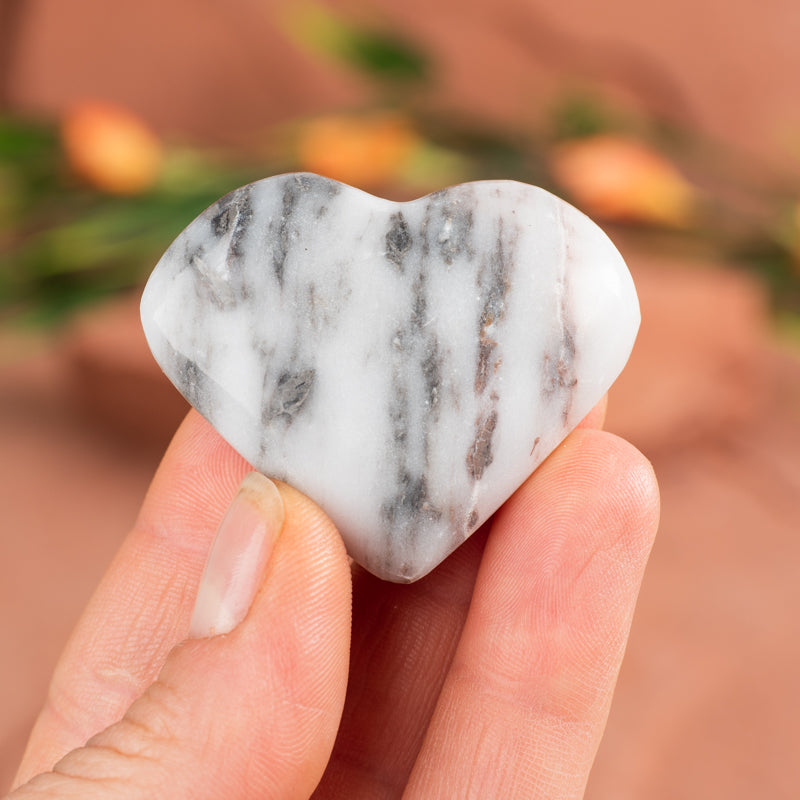 White Onyx Heart Crystal Heart Crystal Magic online 