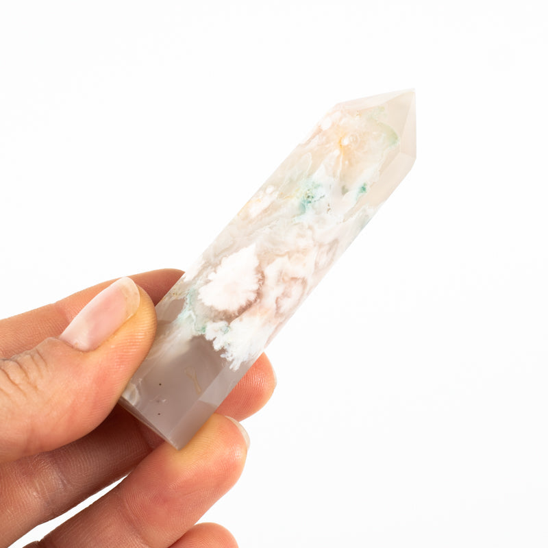 Flower Agate Point Crystal Point Crystal Magic Large 