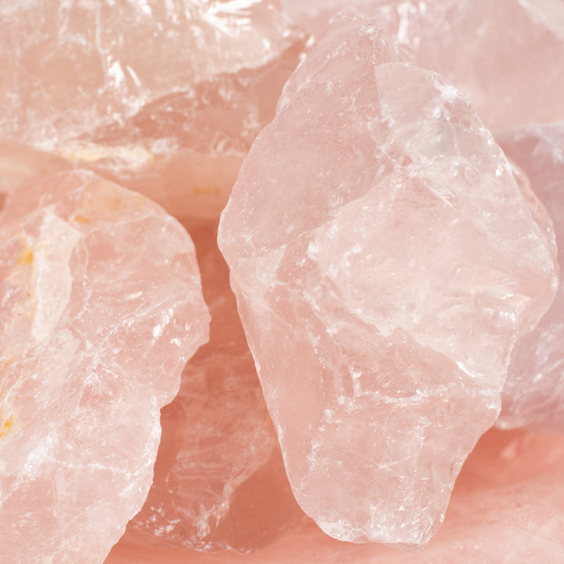 Rose Quartz Natural Crystal Chunks