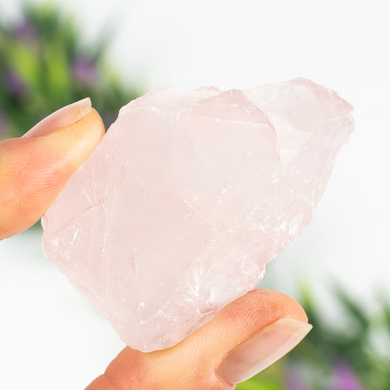 Raw Rose Quartz Crystal Chunk Crystal Magic 