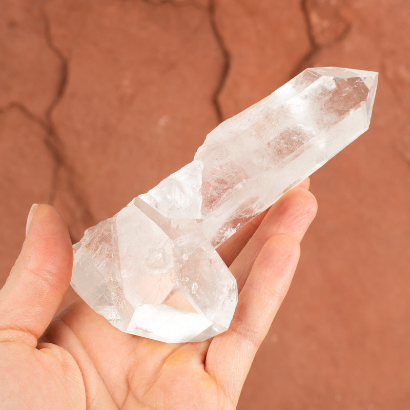 Clear Quartz Dual-Point Crystal Cluster Crystal Magic 