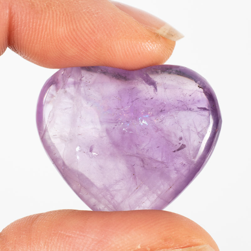 Crystal Faced Amethyst Heart