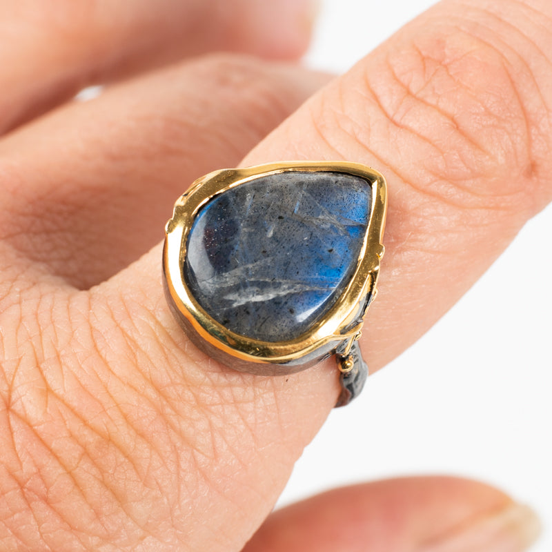 Labradorite Ring Jewelry: Ring Amberite 