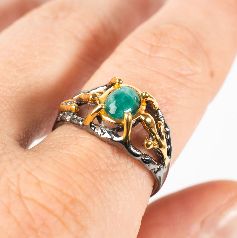 Emerald Ring Jewelry: Ring Amberlite 