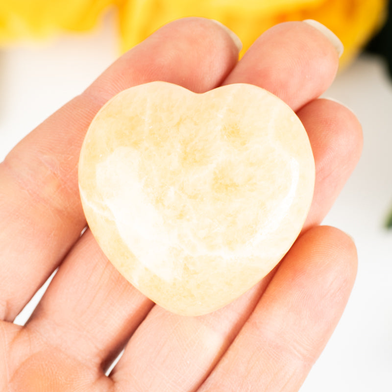 Orange Calcite Heart Crystal Heart Crystal Magic online 