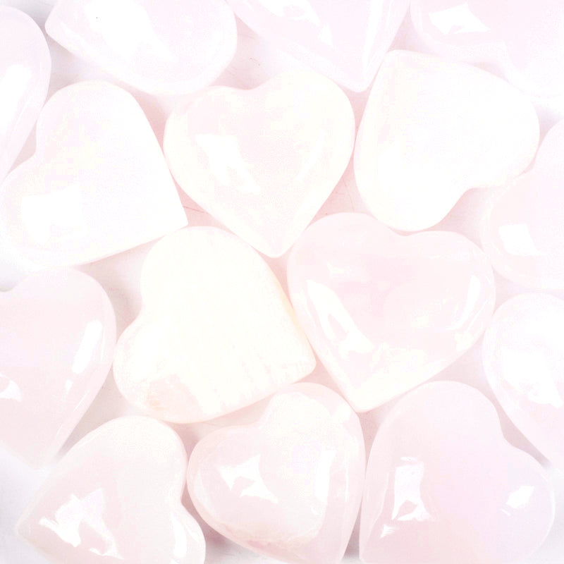 Pink Calcite Heart Crystal Heart Crystal Magic 