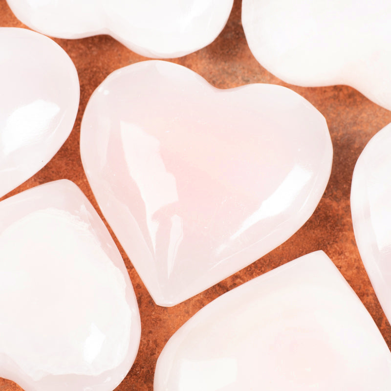 Pink Calcite Heart Crystal Heart Crystal Magic 
