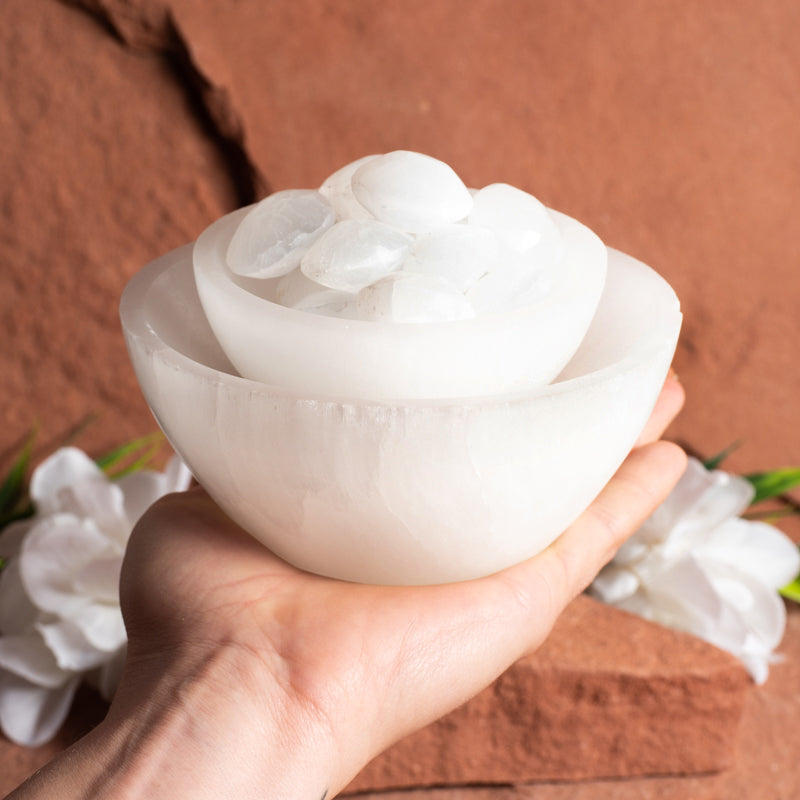 Selenite Bowls Crystal Bowl Crystal Magic online 