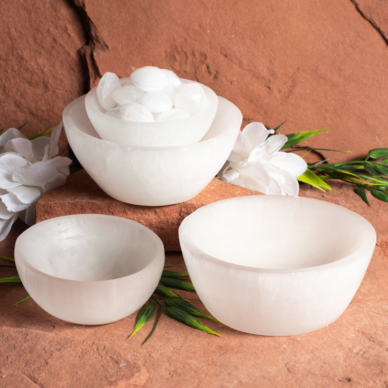 Selenite Bowls Crystal Bowl Crystal Magic online 