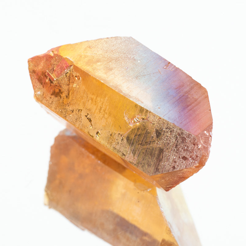 Sunset Aura Quartz Point Crystal Cluster Crystal Magic 