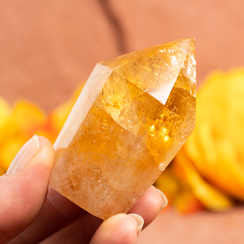 Heat Treated Citrine Natural Point Crystal Point Crystal Magic 