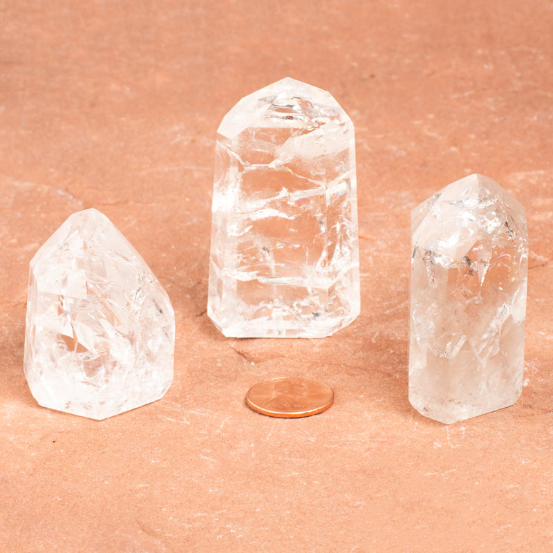 Crackle Quartz Hand-Carved Point Crystal Point Crystal Magic Medium 