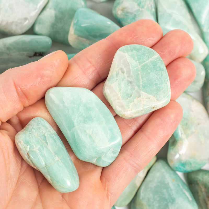 Amazonite Tumbled Crystal Tumbled Aries 2 