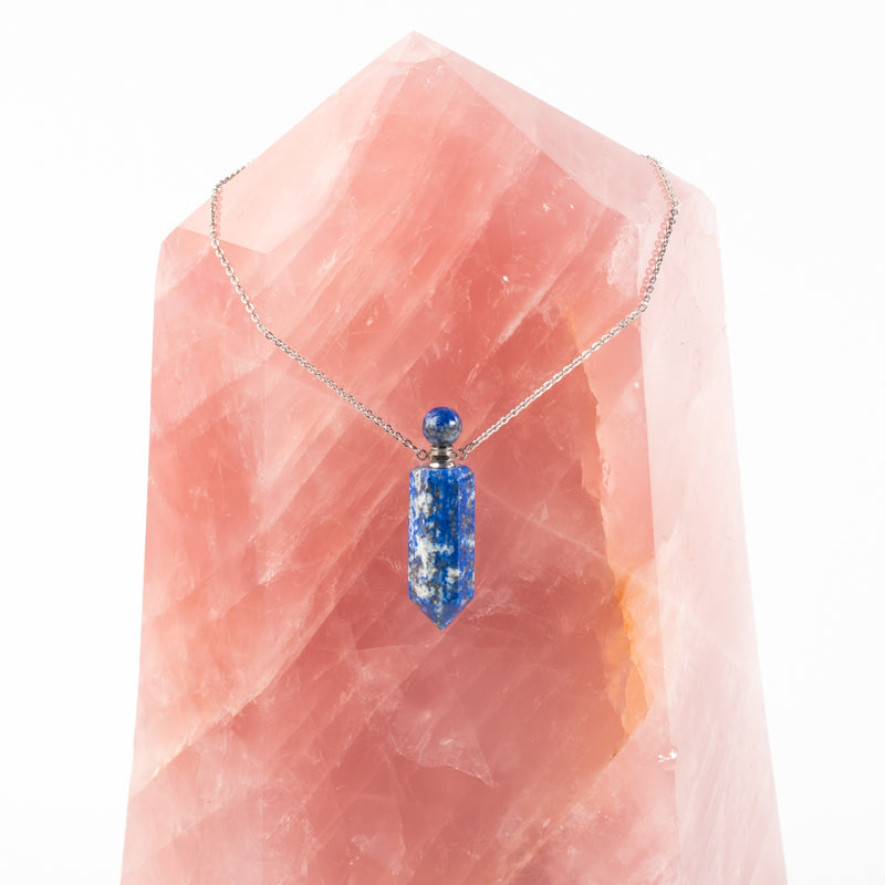 Lapis Lazuli Essential Oil Holder Necklace Jewelry: Necklace Crystal Magic 