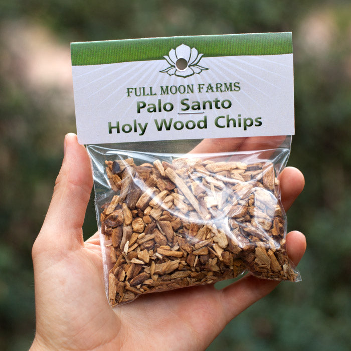 Palo Santo Holy Wood Chips Incense Full Moon Farms 