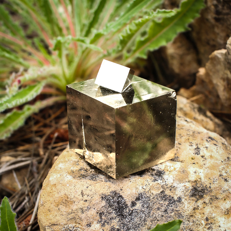 Natural Pyrite Cube