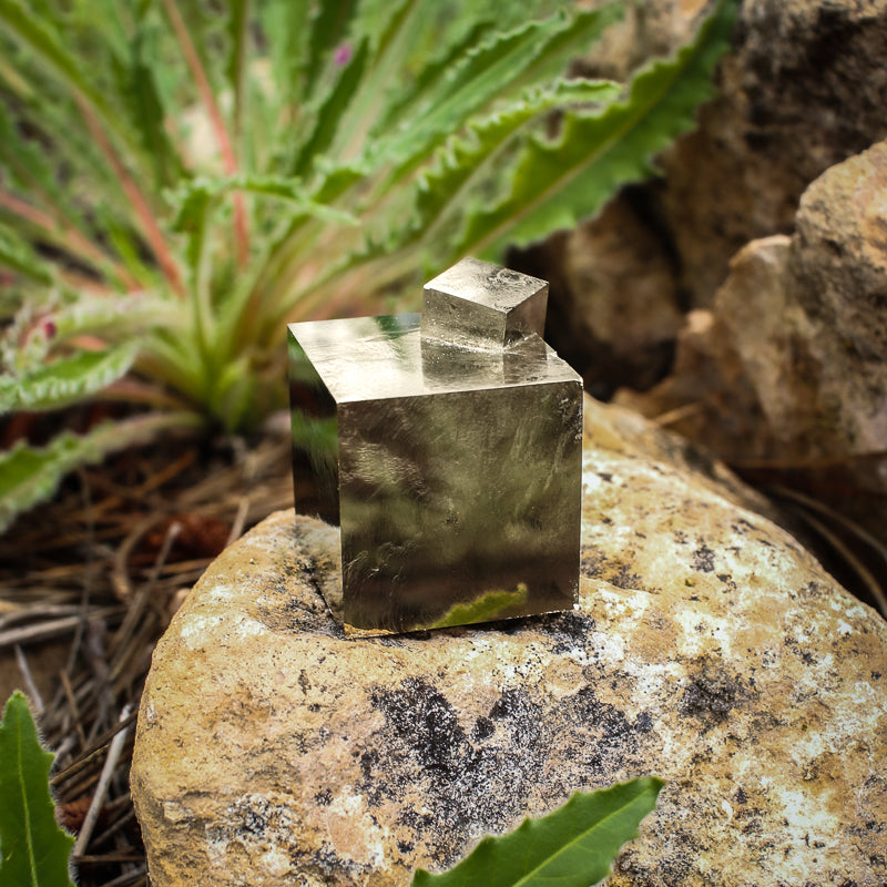 Natural Pyrite Cube
