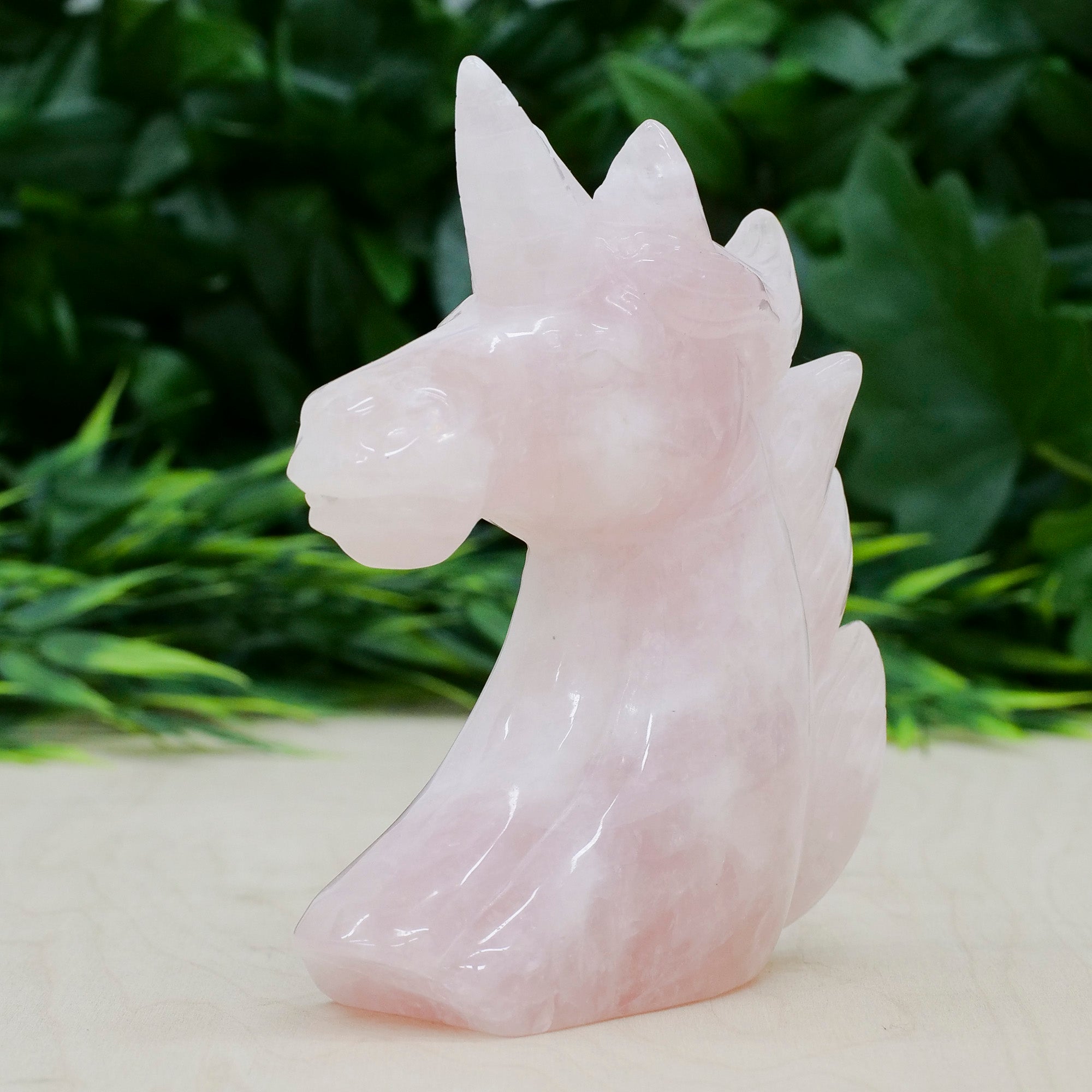Rose Quartz Unicorn Crystal Carvings Crystal Magic 
