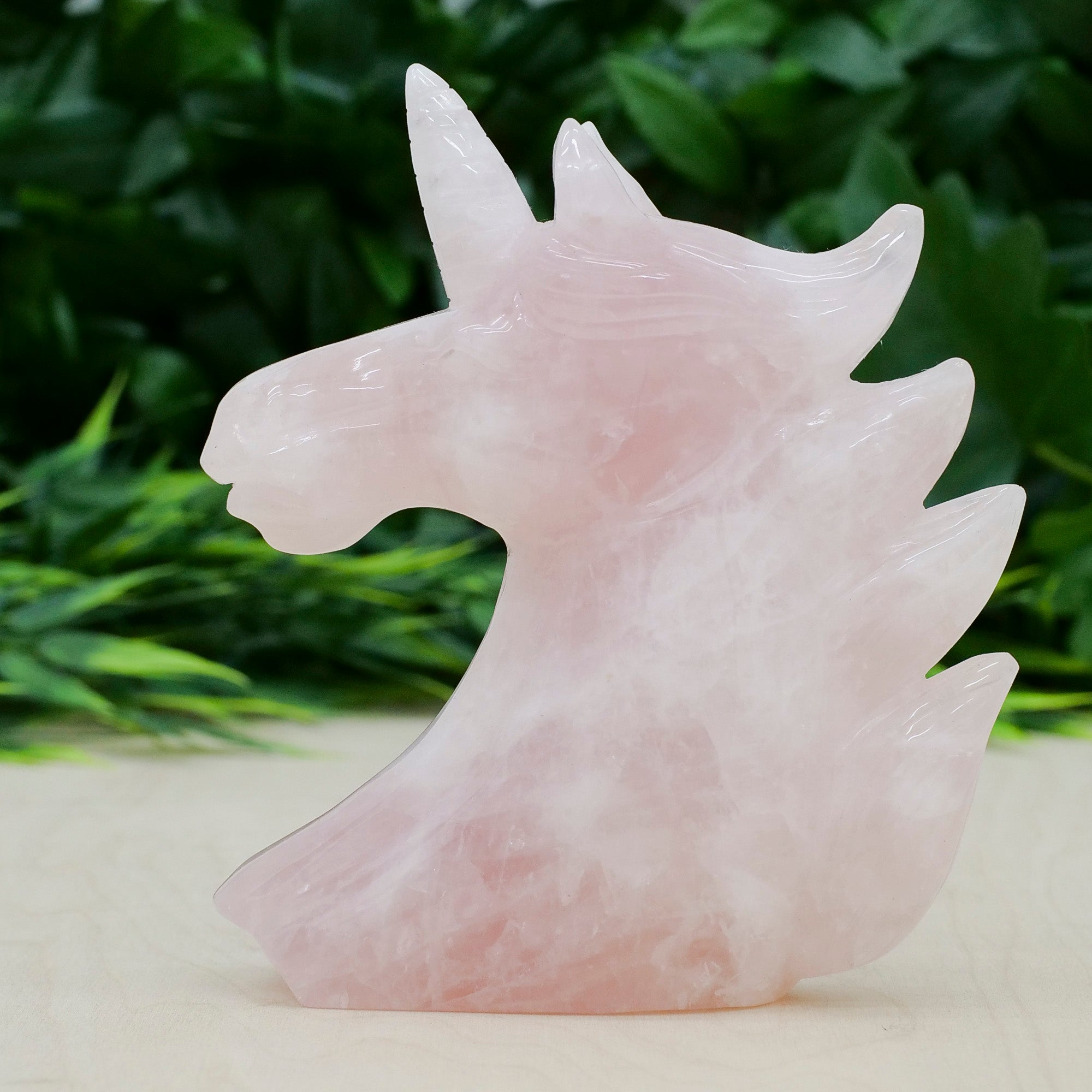 Rose Quartz Unicorn Crystal Carvings Crystal Magic 