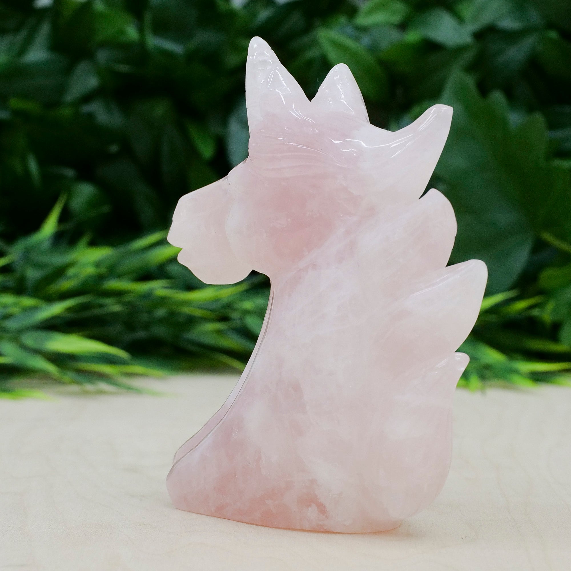 Natural Large Rose newest Quartz Unicorn