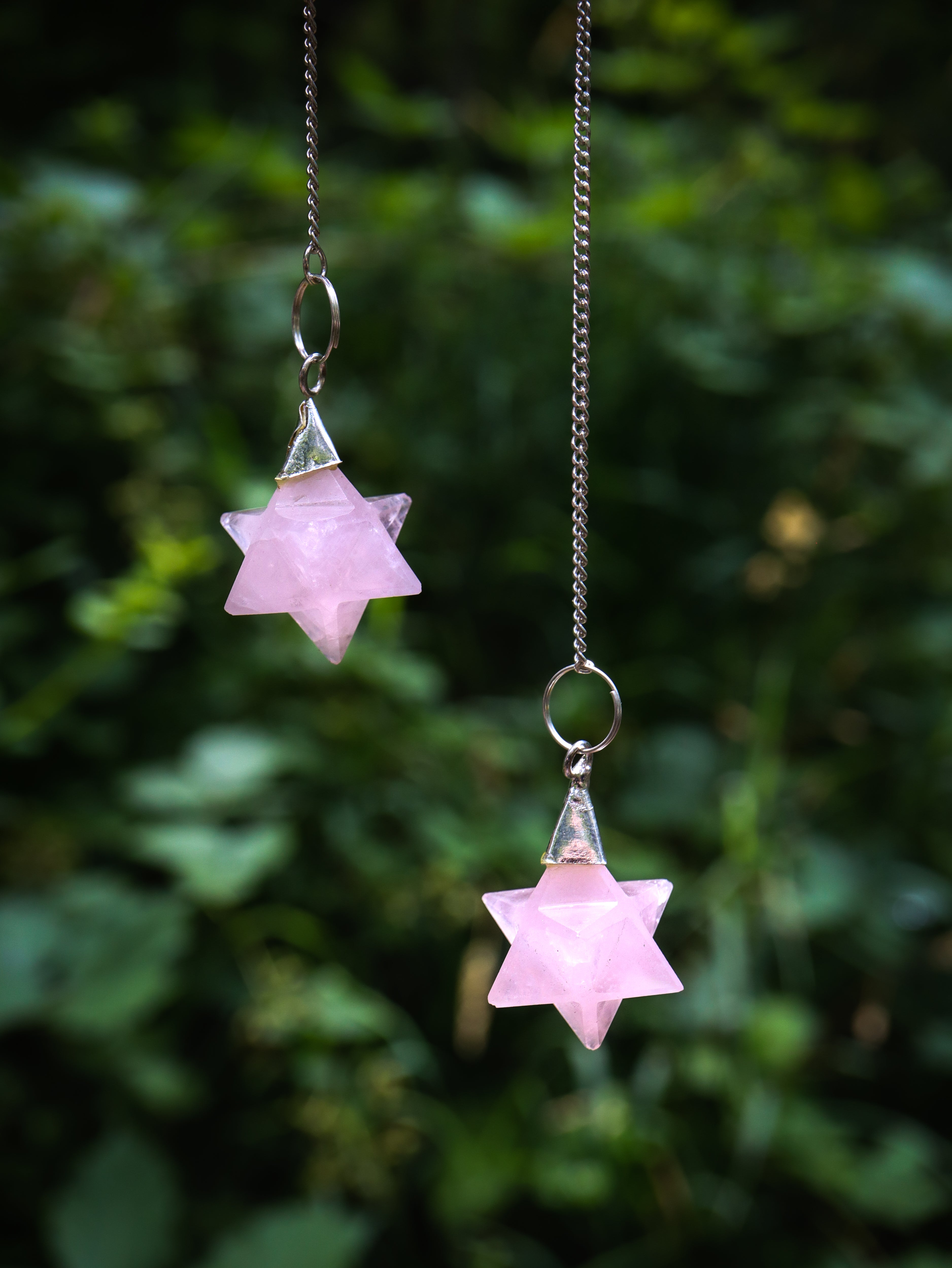 Rose Quartz Merkaba Pendulum Gifts & Decor: Pendulum Crystal Magic online 