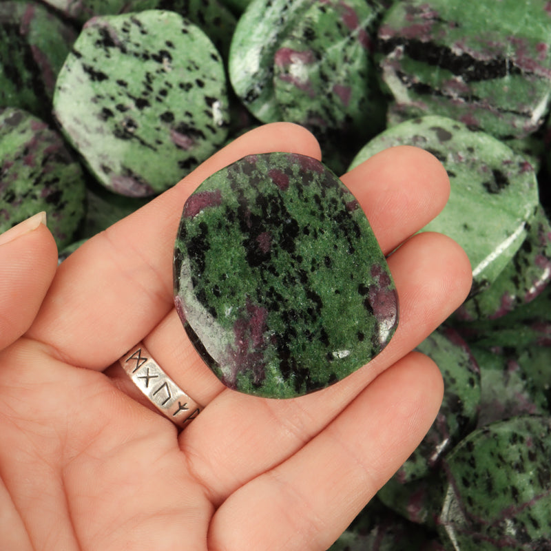Ruby Zoisite Palm Stone Crystal Palm Stones Crystal Magic 