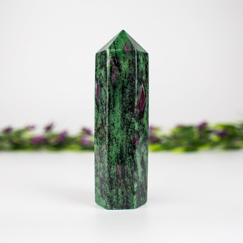 Ruby Zoisite Point Crystal Point Crystal Magic 