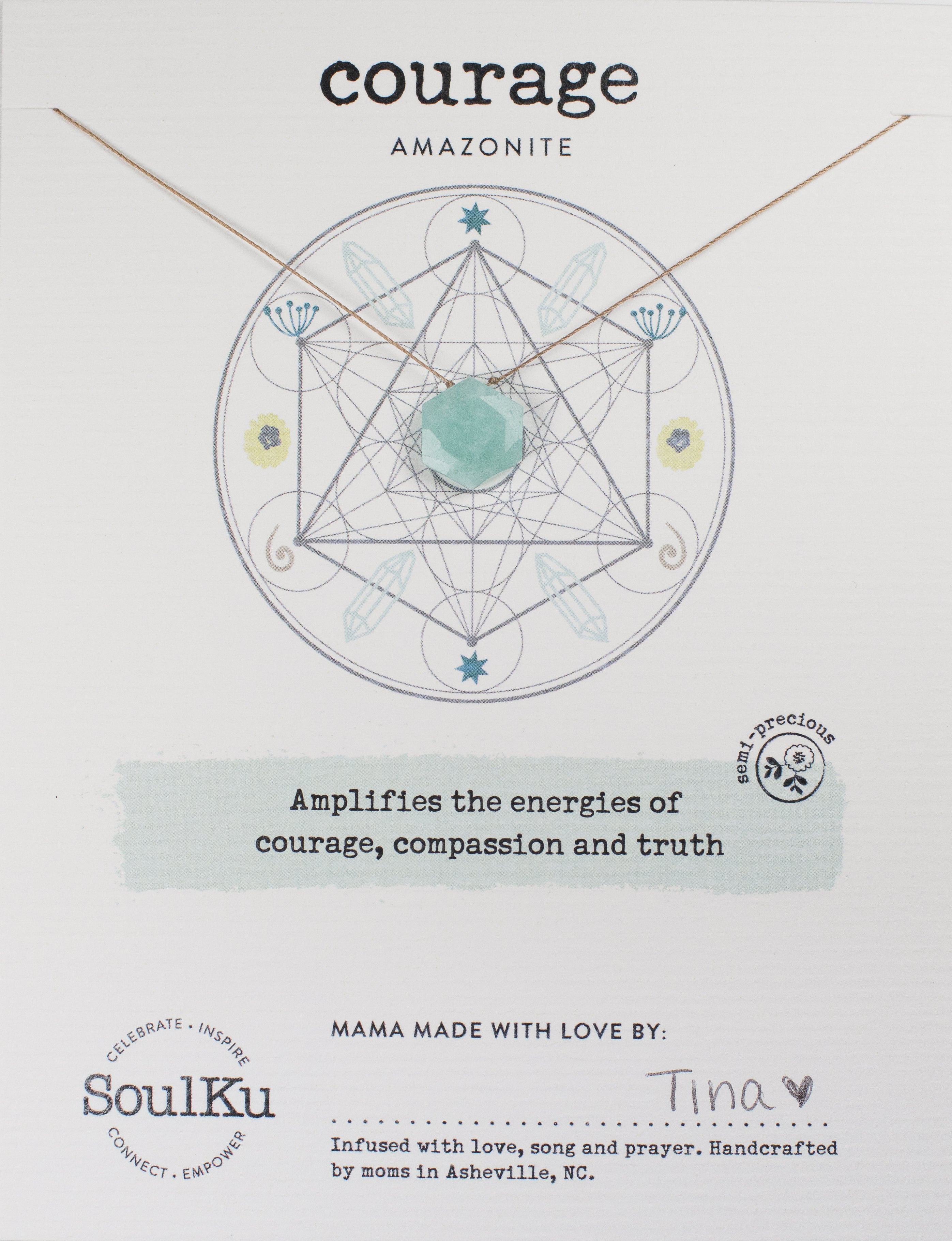 SoulKu Sacred Geometry Necklaces Jewelry: Necklace Crystal Magic online Courage 