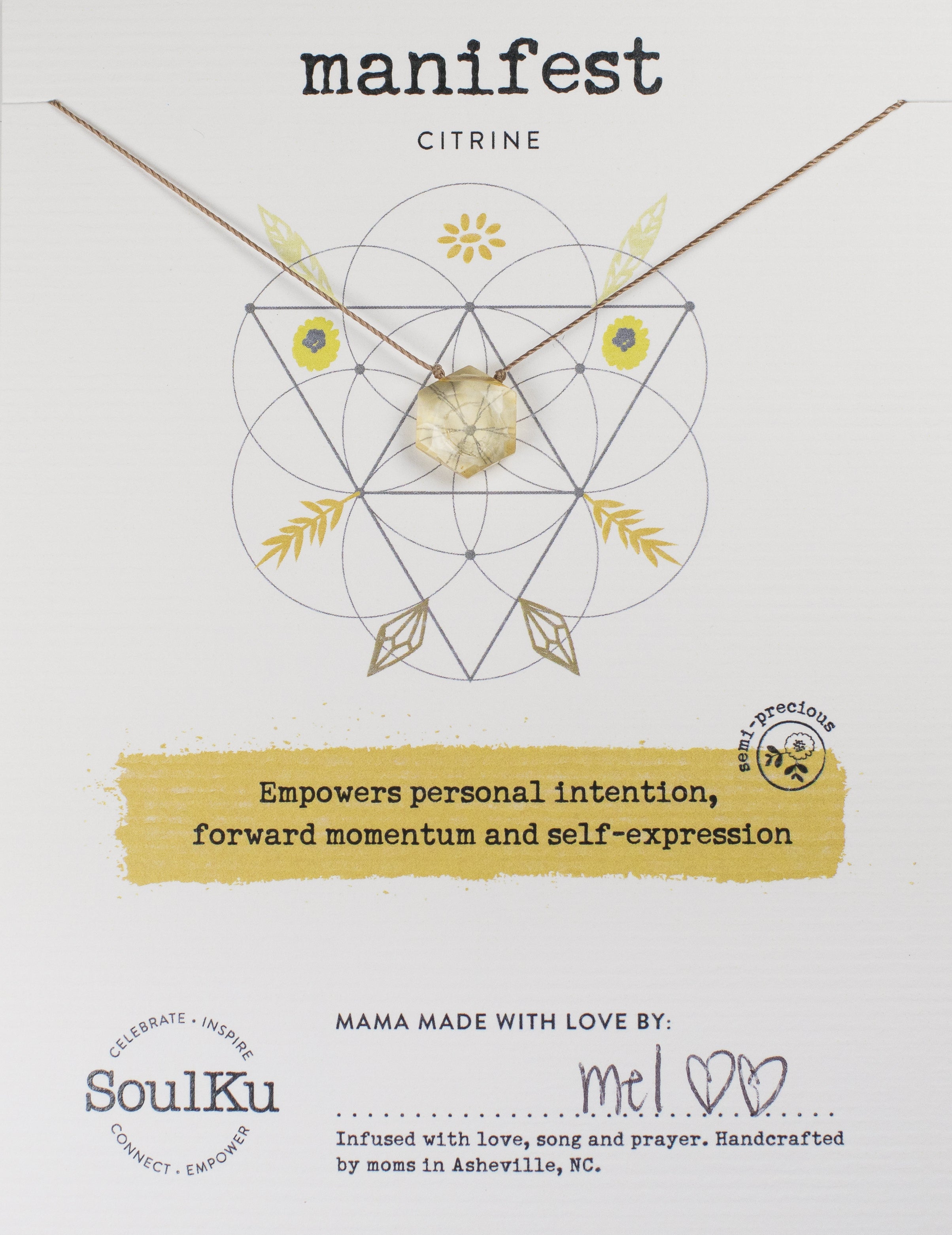 SoulKu Sacred Geometry Necklaces Jewelry: Necklace Crystal Magic online Manifest 