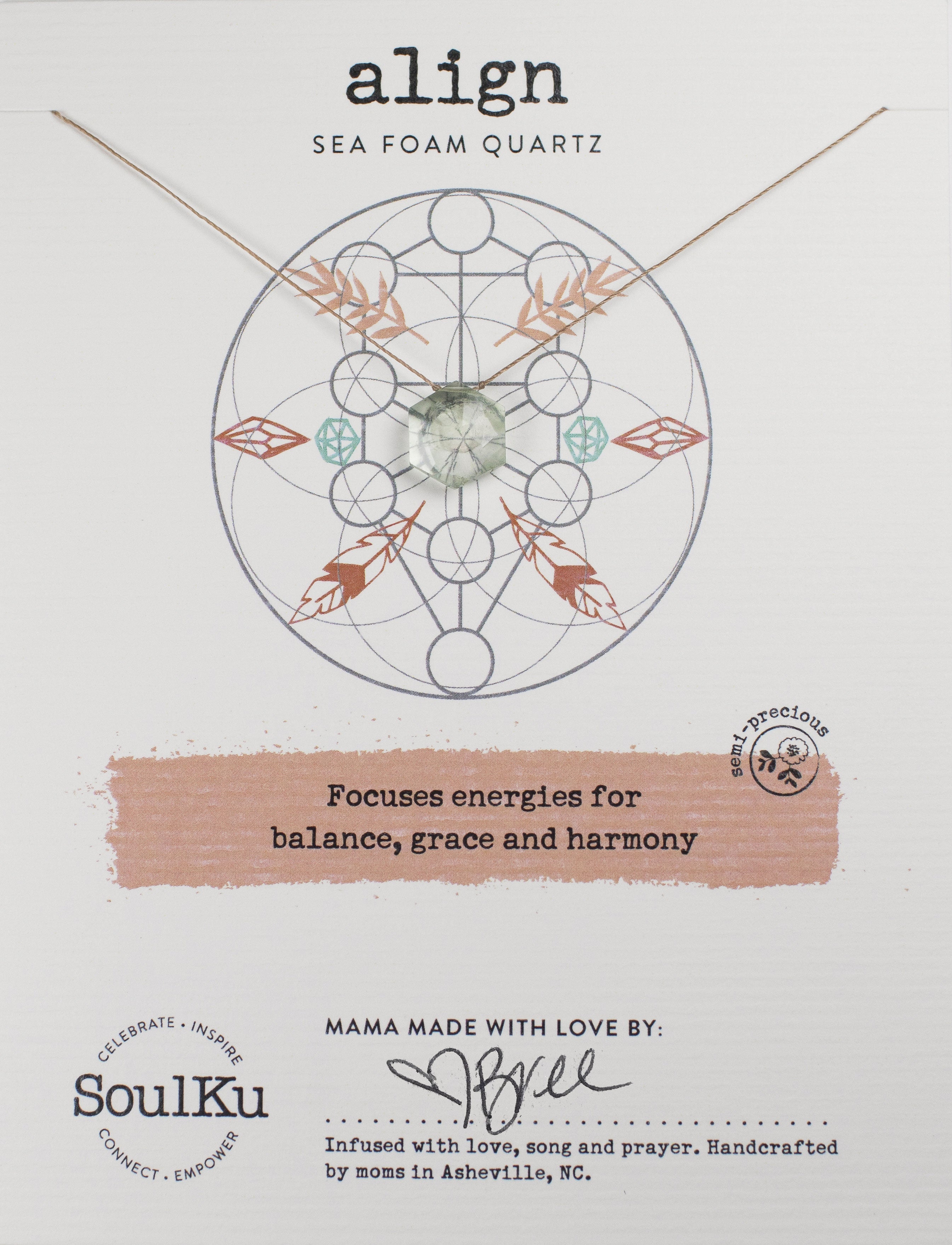 SoulKu Sacred Geometry Necklaces Jewelry: Necklace Crystal Magic online Align 