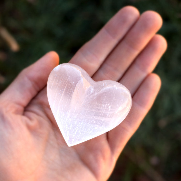 Selenite Heart Crystal Heart Aquarius 