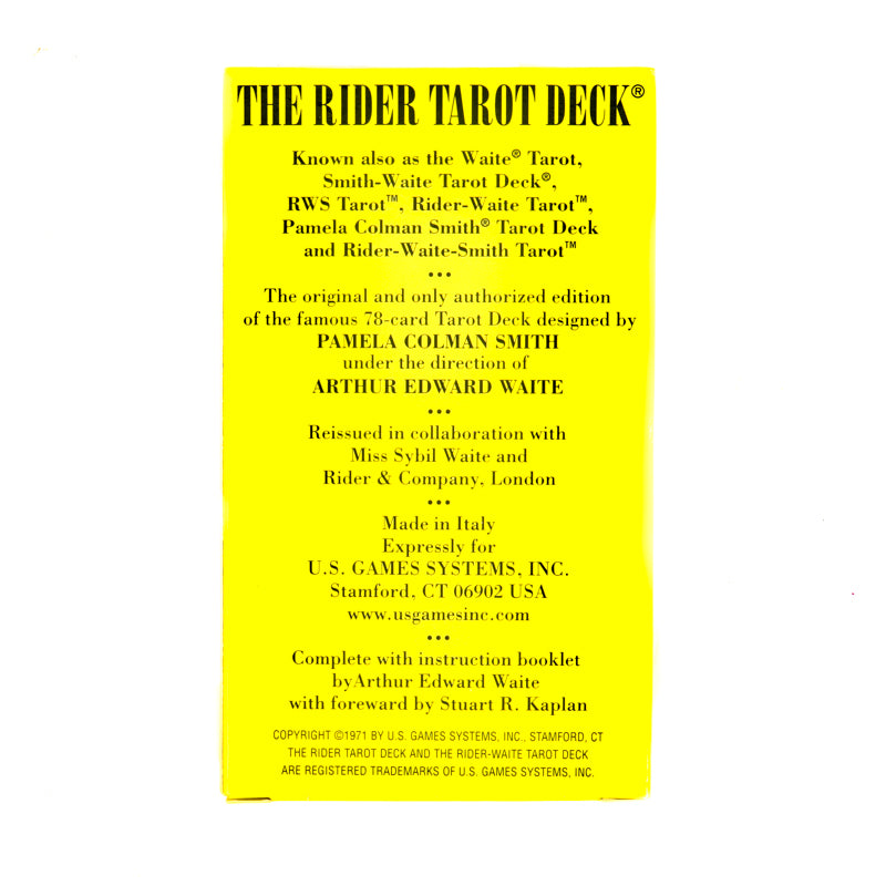 The Rider-Waite Tarot Deck Books & Tarot Crystal Magic online 