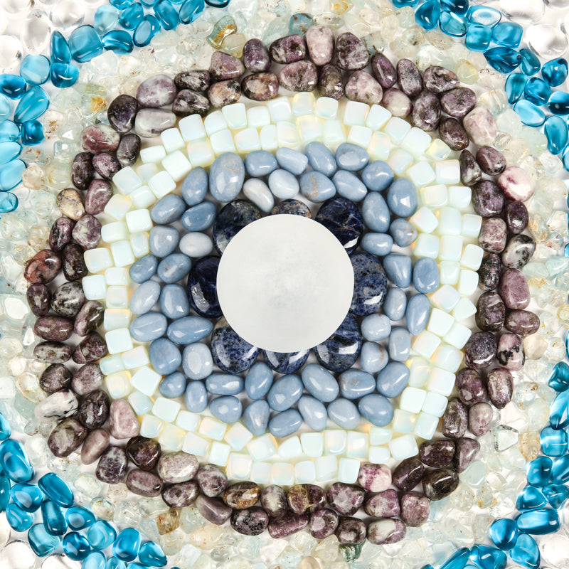 Third Eye Chakra Stone Bundle Crystal Bundle Crystal Magic online Selenite Bowl 
